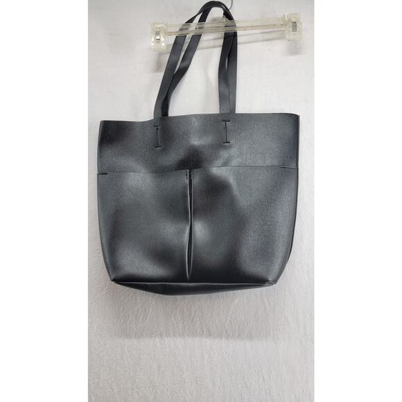 Neiman Marcus Black Handbag 13" Tall 16" Wide - Picture 1 of 7